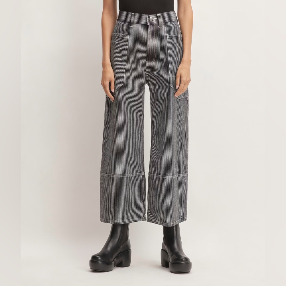 Everlane Garder Jean Hickory Stripe Size 27 Like New